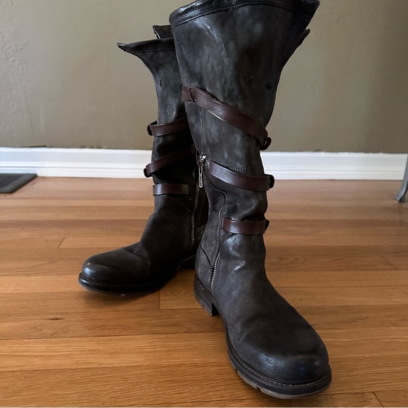 A.S.98 Bradley Boho Mid-calf Distressed Boots - Picture 4 of 14